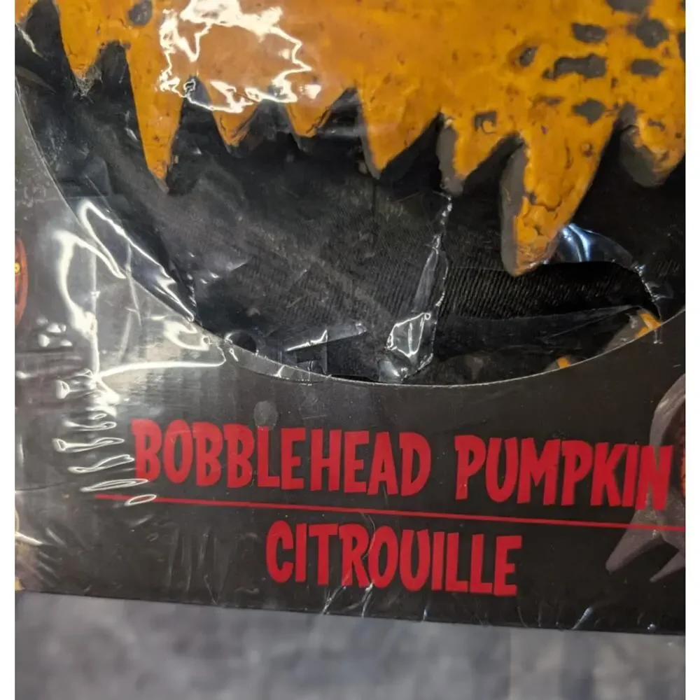 Fun World Bobblehead Pumpkin Child Halloween Costume Boys Size M 8-10 Scary New!